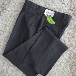 Edwards Men's Dress Pants Gray Size 36 Natural Stretch Unhemmed Business NEW